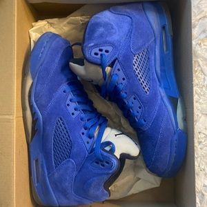 Air Jordan 5 Retro BG Game Royal  blue/black